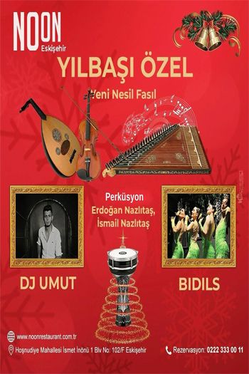 Noon Restaurant Eskişehir 2024 Yılbaşı Programı
