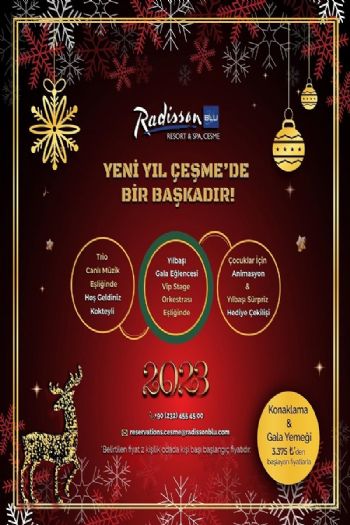 Radisson Blu Resort  Spa, Çeşme 2023 Yılbaşı Programı