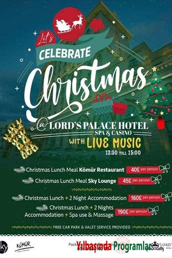 Lords Palace Hotel SPA Casino 2022 Yılbaşı Programı